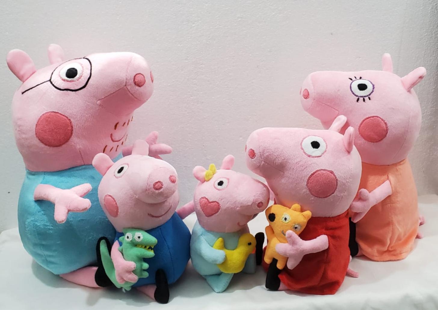 Handmade Character Soft Toys Peppa Pig Family